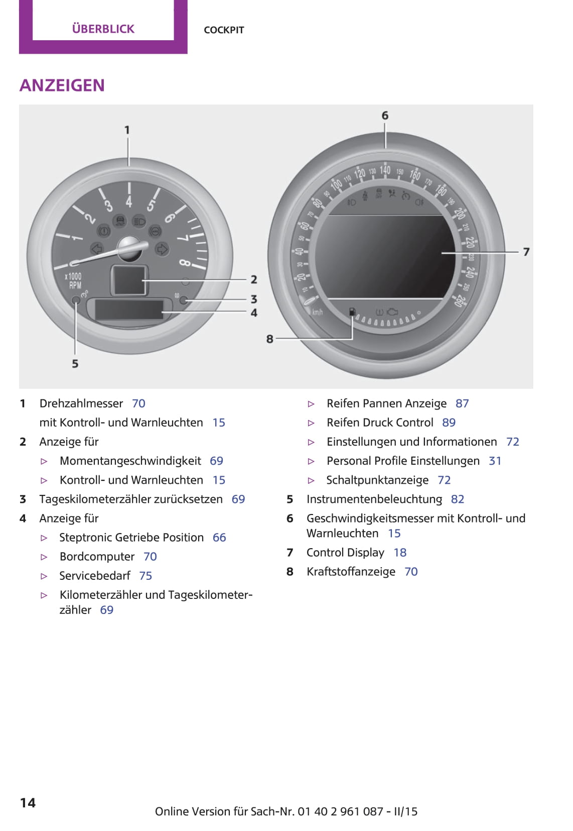 2010-2015 Mini Countryman/Paceman Bedienungsanleitung | Deutsch