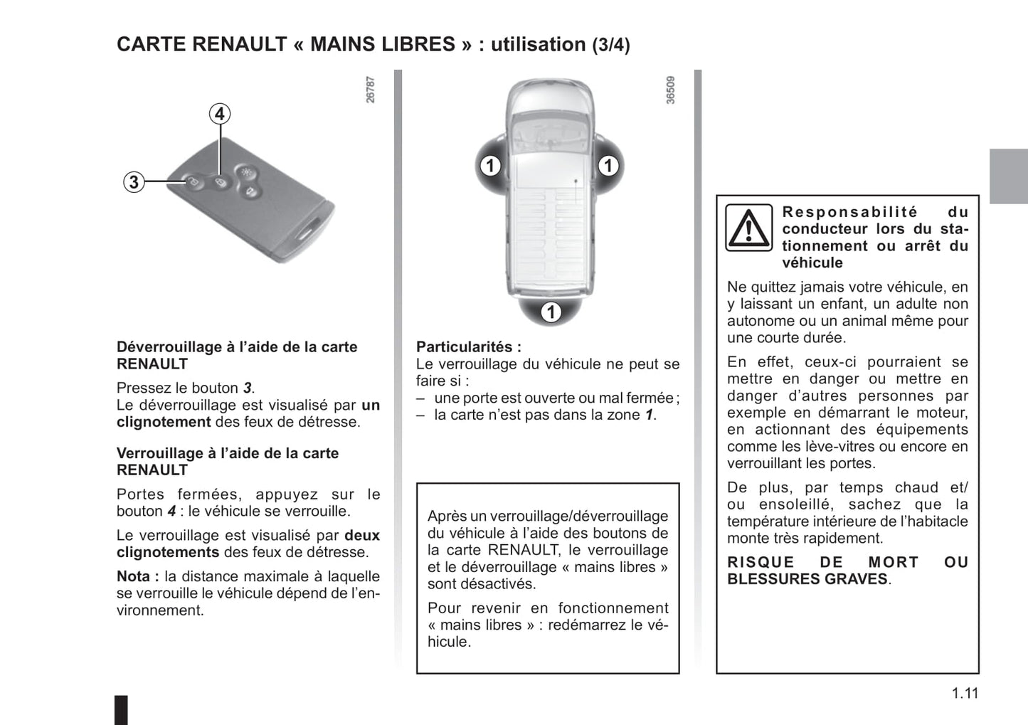 2018-2019 Renault Trafic Owner's Manual | French