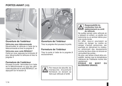 2018-2019 Renault Trafic Owner's Manual | French