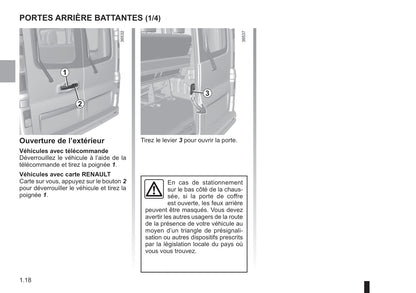 2018-2019 Renault Trafic Owner's Manual | French