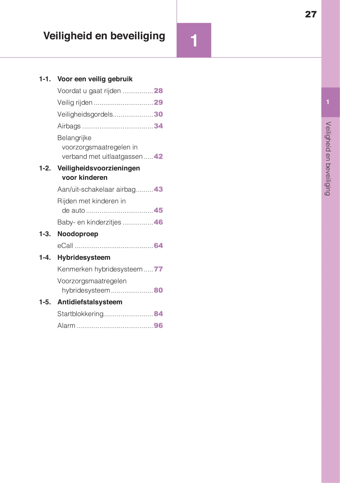 2020-2021 Toyota Highlander Hybrid Owner's Manual | Dutch