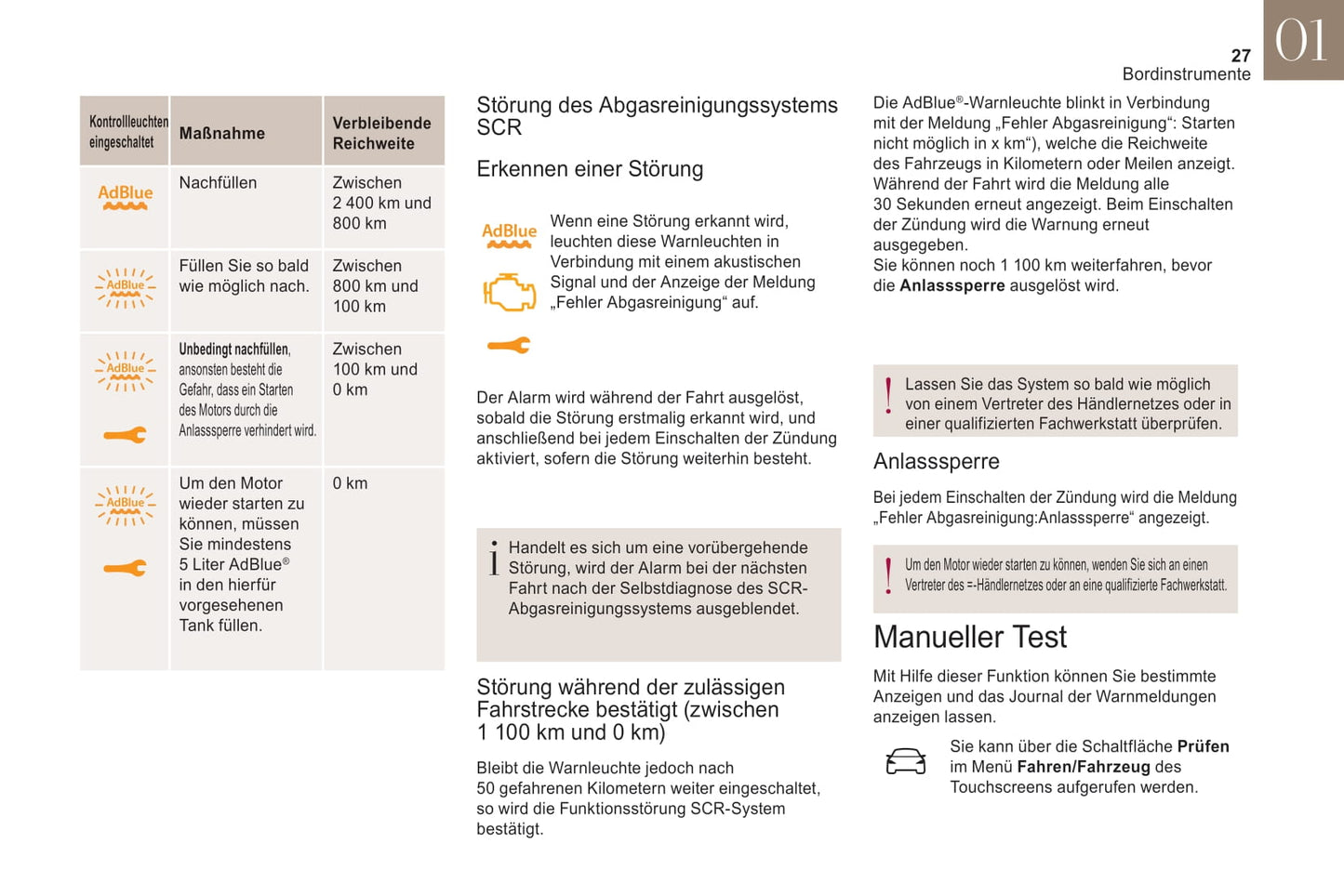 2019-2020 DS Automobiles DS 3 Crossback/DS 3 Crossback E-Tense Owner's Manual | German