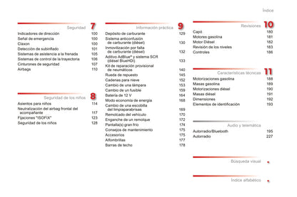 2016-2017 Citroën C-Elysée Owner's Manual | Spanish