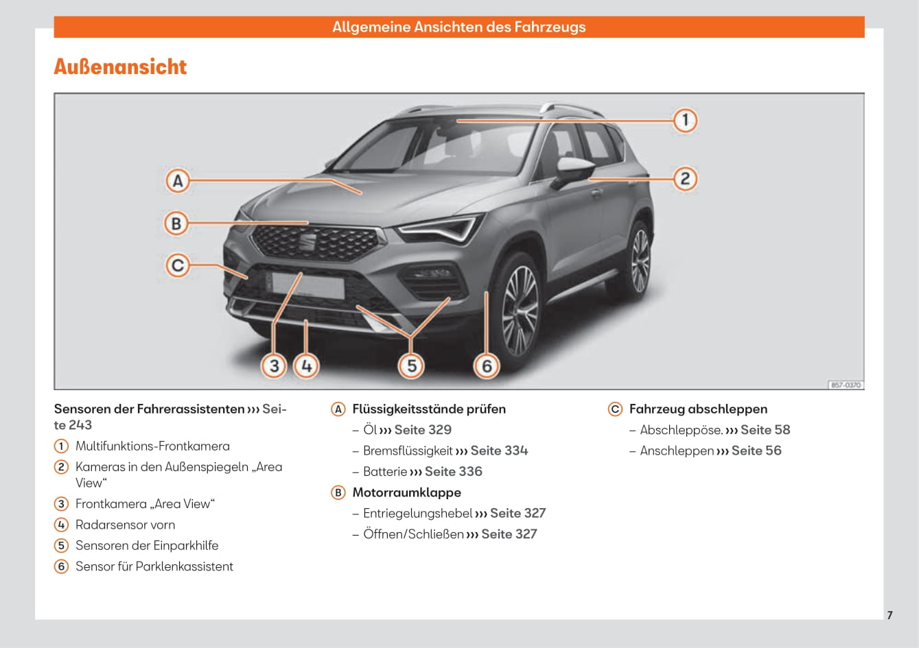 2020-2023 Seat Ateca Bedienungsanleitung | Deutsch