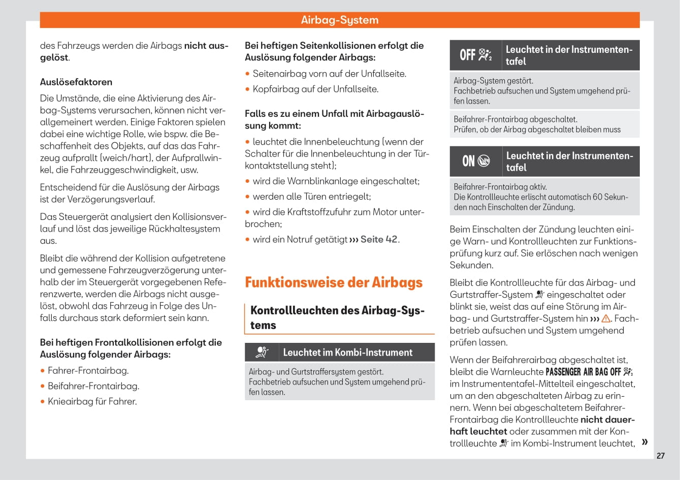 2020-2023 Seat Ateca Bedienungsanleitung | Deutsch