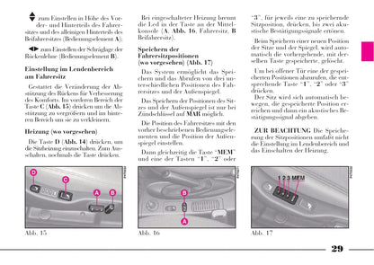 2001-2005 Lancia Lybra Gebruikershandleiding | Duits