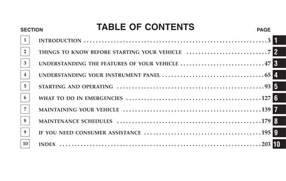 2005 Dodge Neon SRT-4 Owner's Manual | English