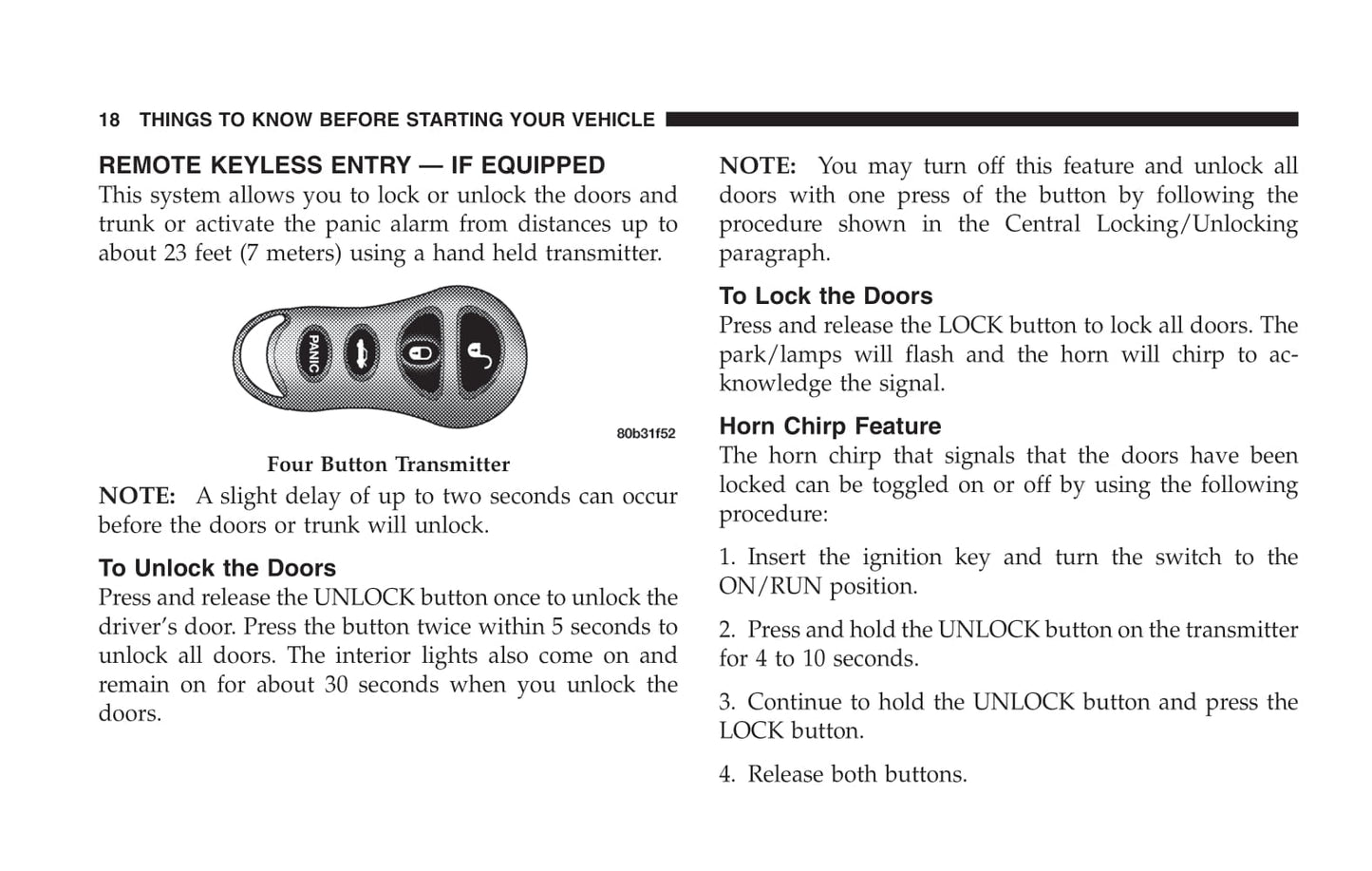 2005 Dodge Neon SRT-4 Owner's Manual | English