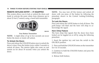 2005 Dodge Neon SRT-4 Owner's Manual | English