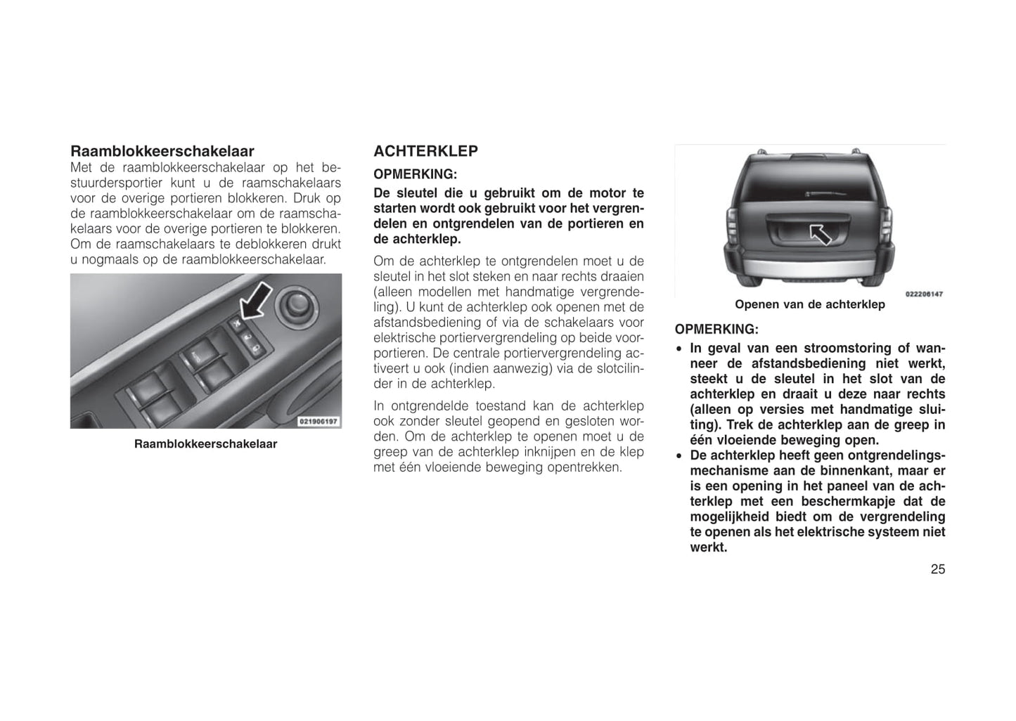 2010-2011 Jeep Patriot Owner's Manual | Dutch