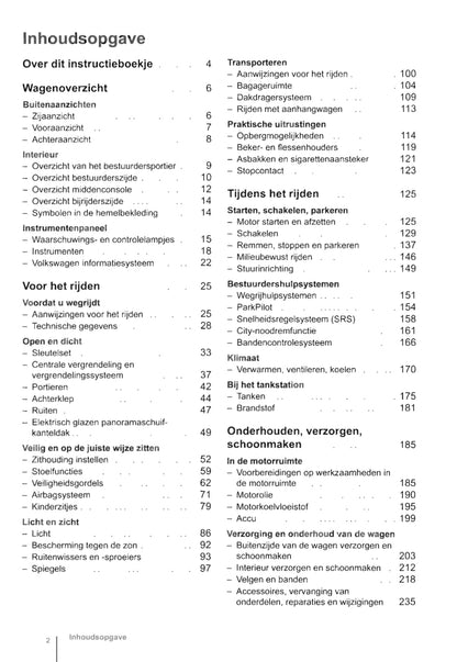 2012-2016 Volkswagen Up Owner's Manual | Dutch