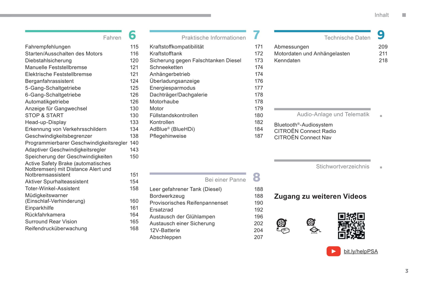 2018-2019 Citroën Berlingo Van Bedienungsanleitung | Deutsch