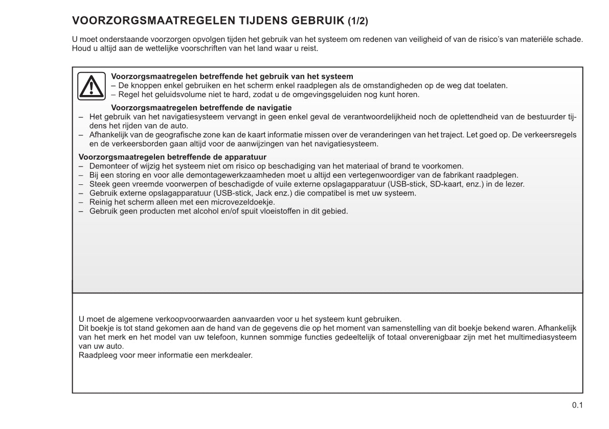 Renault Easy Connect - Multimediasysteen Easy Link-Systeem Handleiding 12/2020