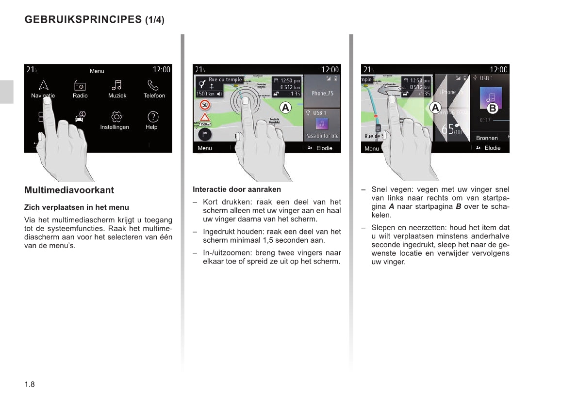 Renault Easy Connect - Multimediasysteen Easy Link-Systeem Handleiding 12/2020