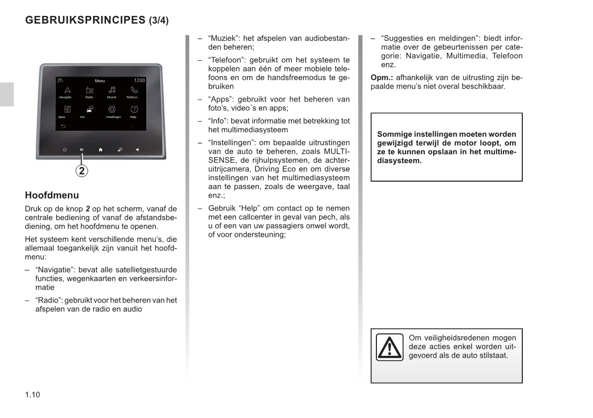 Renault Easy Connect - Multimediasysteen Easy Link-Systeem Handleiding 12/2020