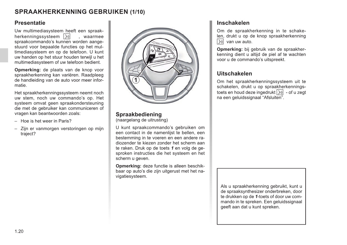 Renault Easy Connect - Multimediasysteen Easy Link-Systeem Handleiding 12/2020