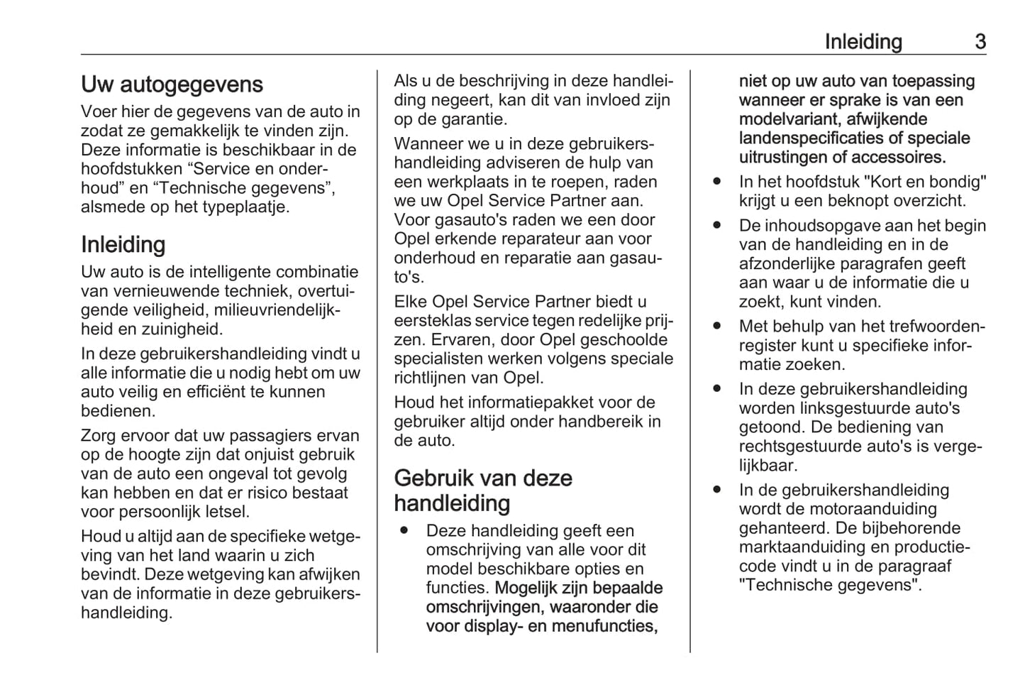 2018 Opel Mokka/Mokka X Owner's Manual | Dutch