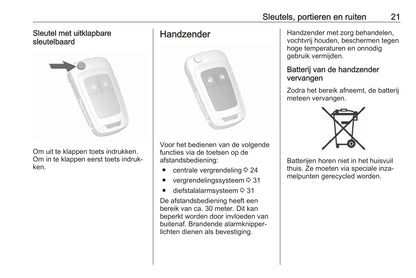 2018 Opel Mokka/Mokka X Owner's Manual | Dutch