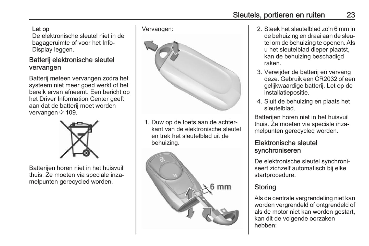 2018 Opel Mokka/Mokka X Owner's Manual | Dutch