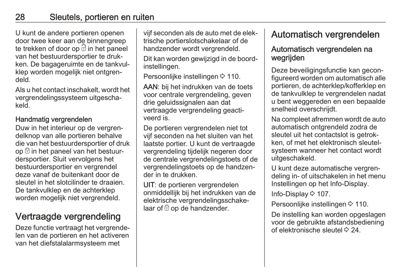 2018 Opel Mokka/Mokka X Owner's Manual | Dutch