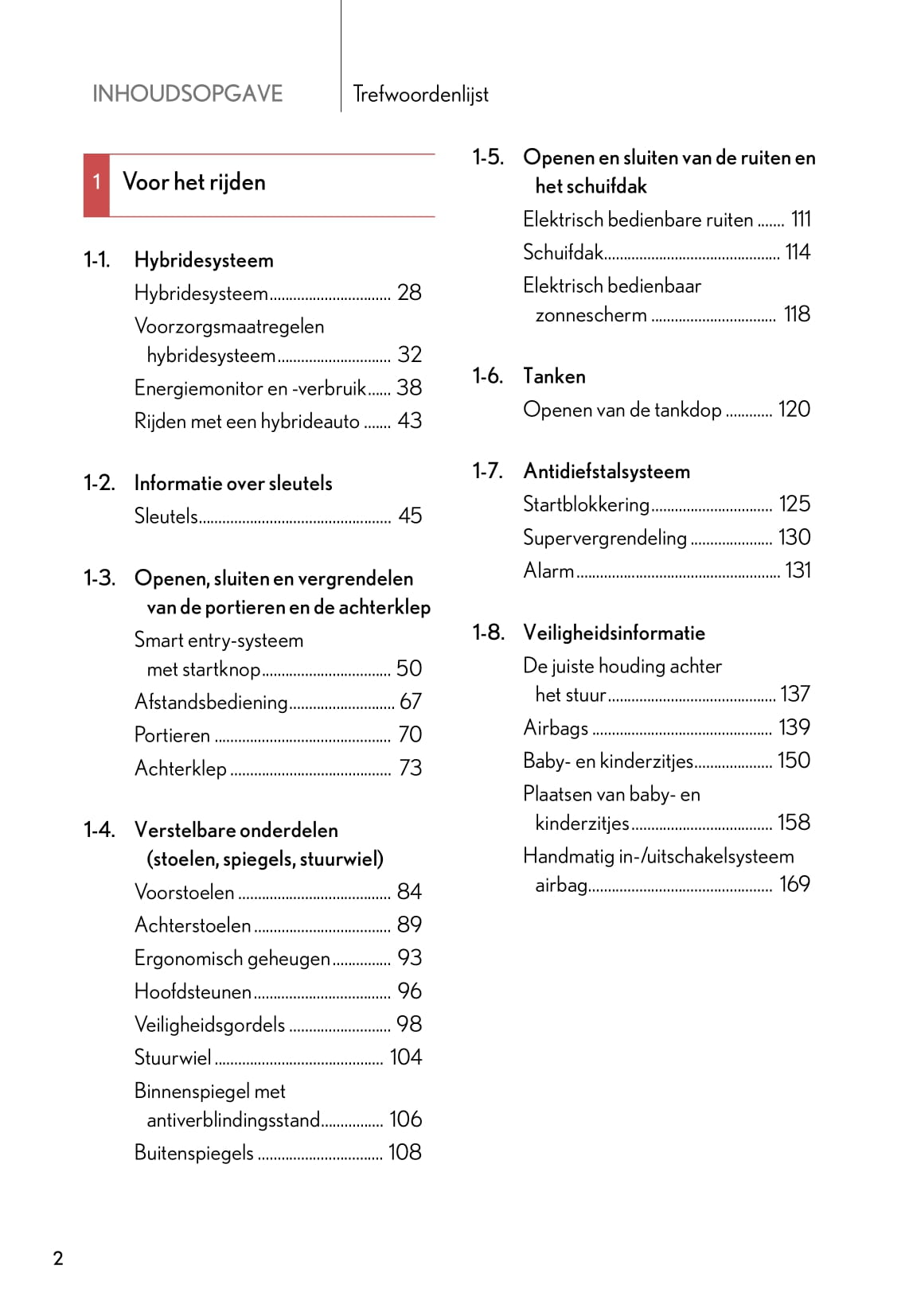 2010-2011 Lexus RX 450h Owner's Manual | Dutch