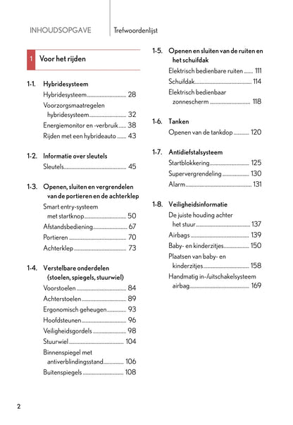 2010-2011 Lexus RX 450h Owner's Manual | Dutch