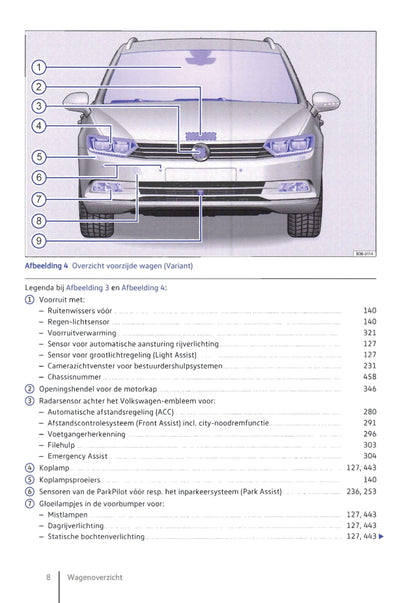 2014-2019 Volkswagen Passat Owner's Manual | Dutch