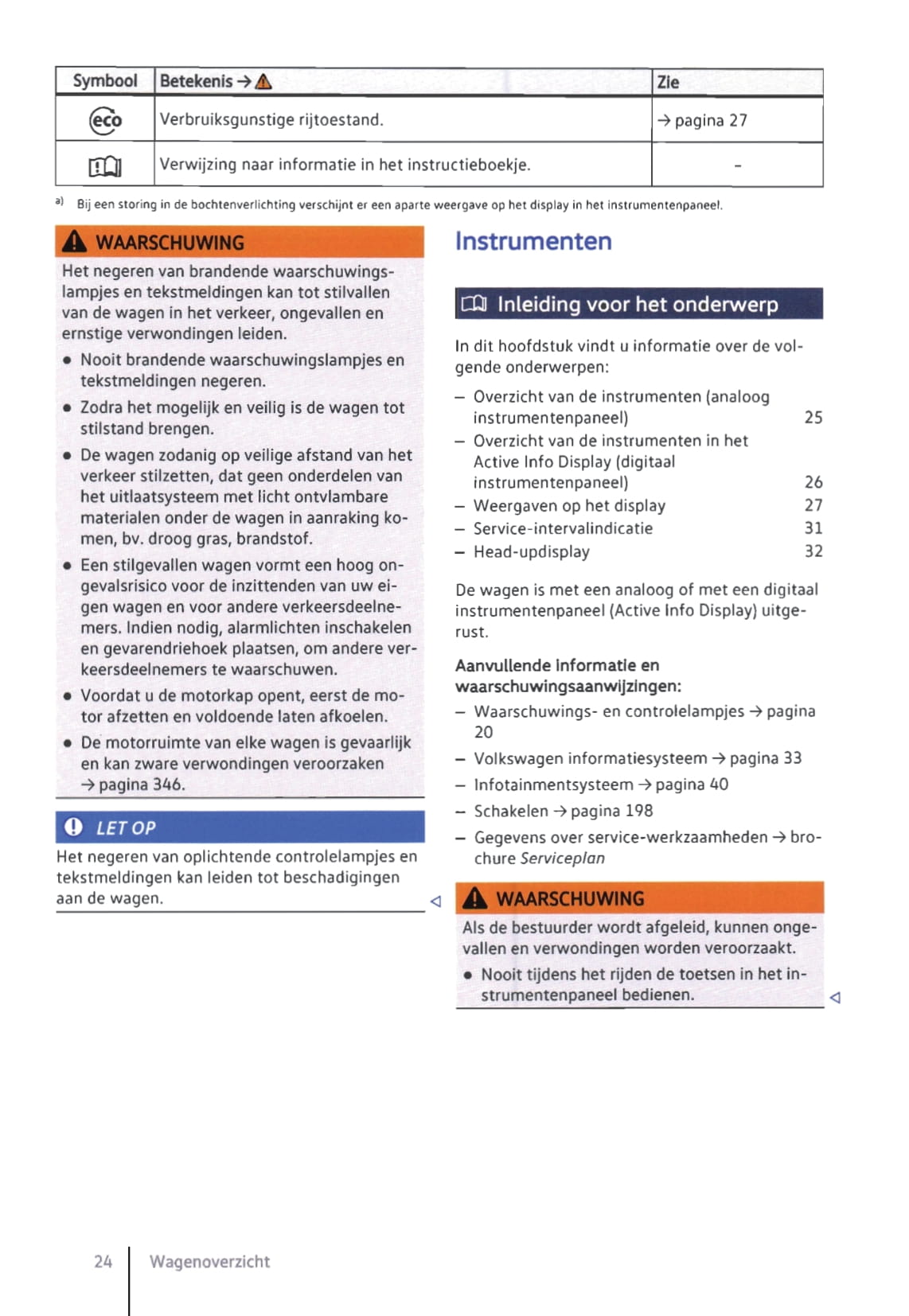 2014-2019 Volkswagen Passat Owner's Manual | Dutch