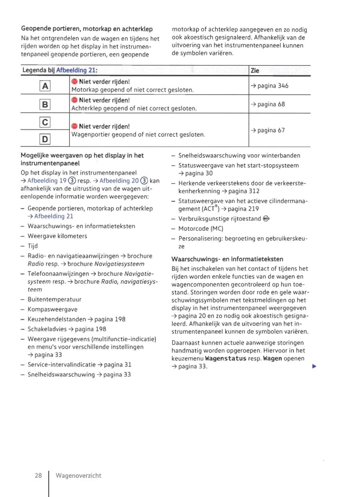 2014-2019 Volkswagen Passat Owner's Manual | Dutch