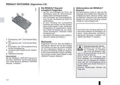 2012-2013 Renault Laguna Owner's Manual | German