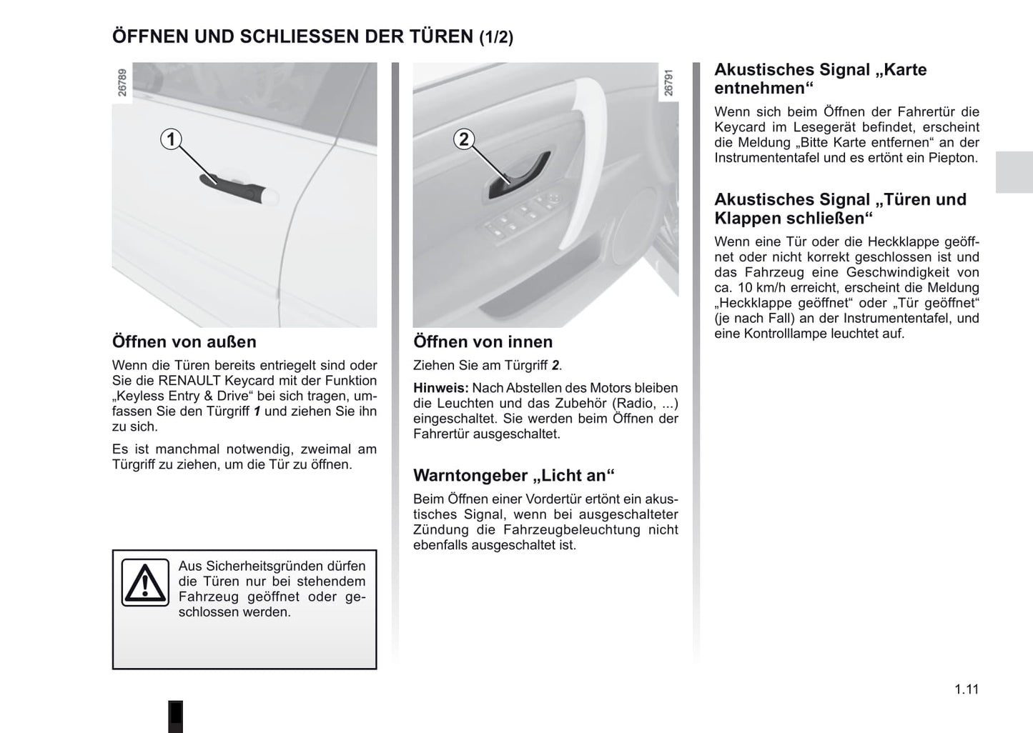 2012-2013 Renault Laguna Owner's Manual | German