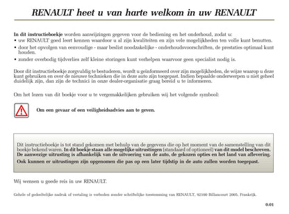 2005-2006 Renault Mégane Grandtour Owner's Manual | Dutch