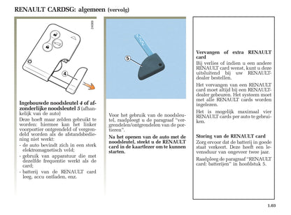 2005-2006 Renault Mégane Grandtour Owner's Manual | Dutch