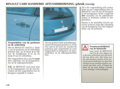 2005-2006 Renault Mégane Grandtour Owner's Manual | Dutch