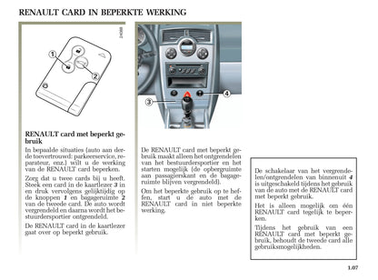 2005-2006 Renault Mégane Grandtour Owner's Manual | Dutch