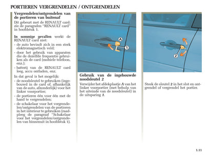 2005-2006 Renault Mégane Grandtour Owner's Manual | Dutch