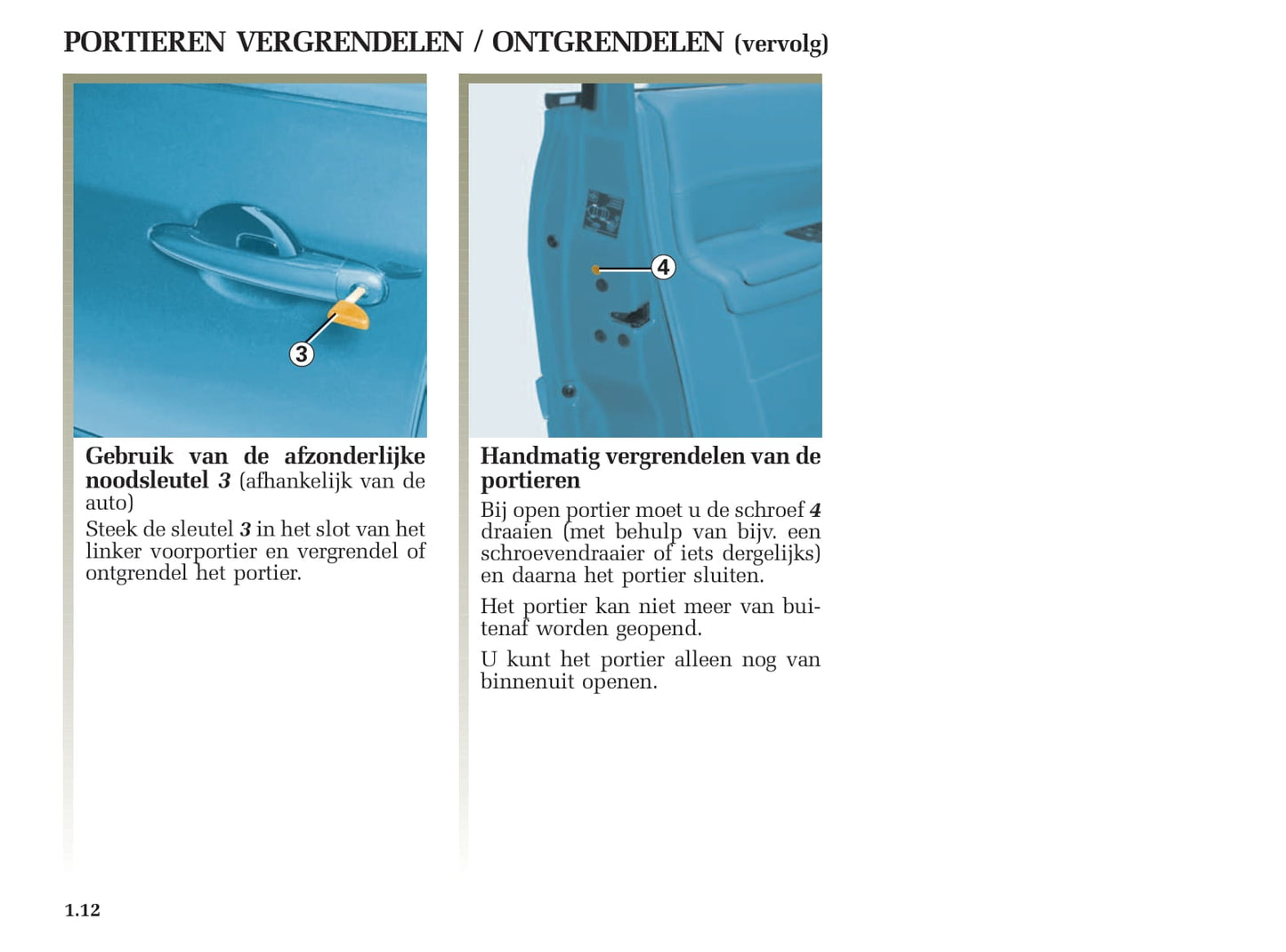 2005-2006 Renault Mégane Grandtour Owner's Manual | Dutch