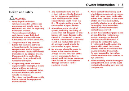 2002-2003 Jaguar XK Owner's Manual | English