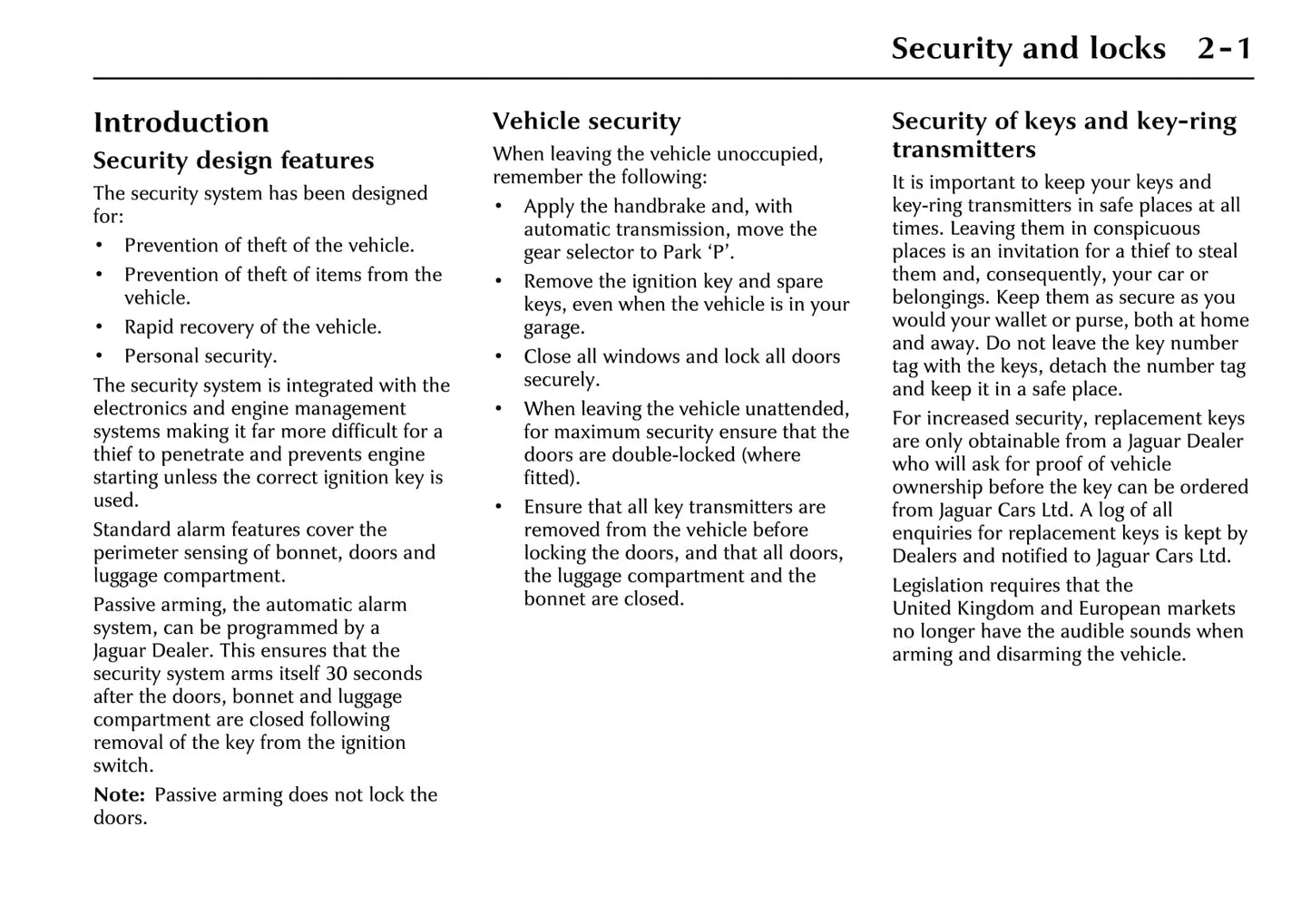 2002-2003 Jaguar XK Owner's Manual | English