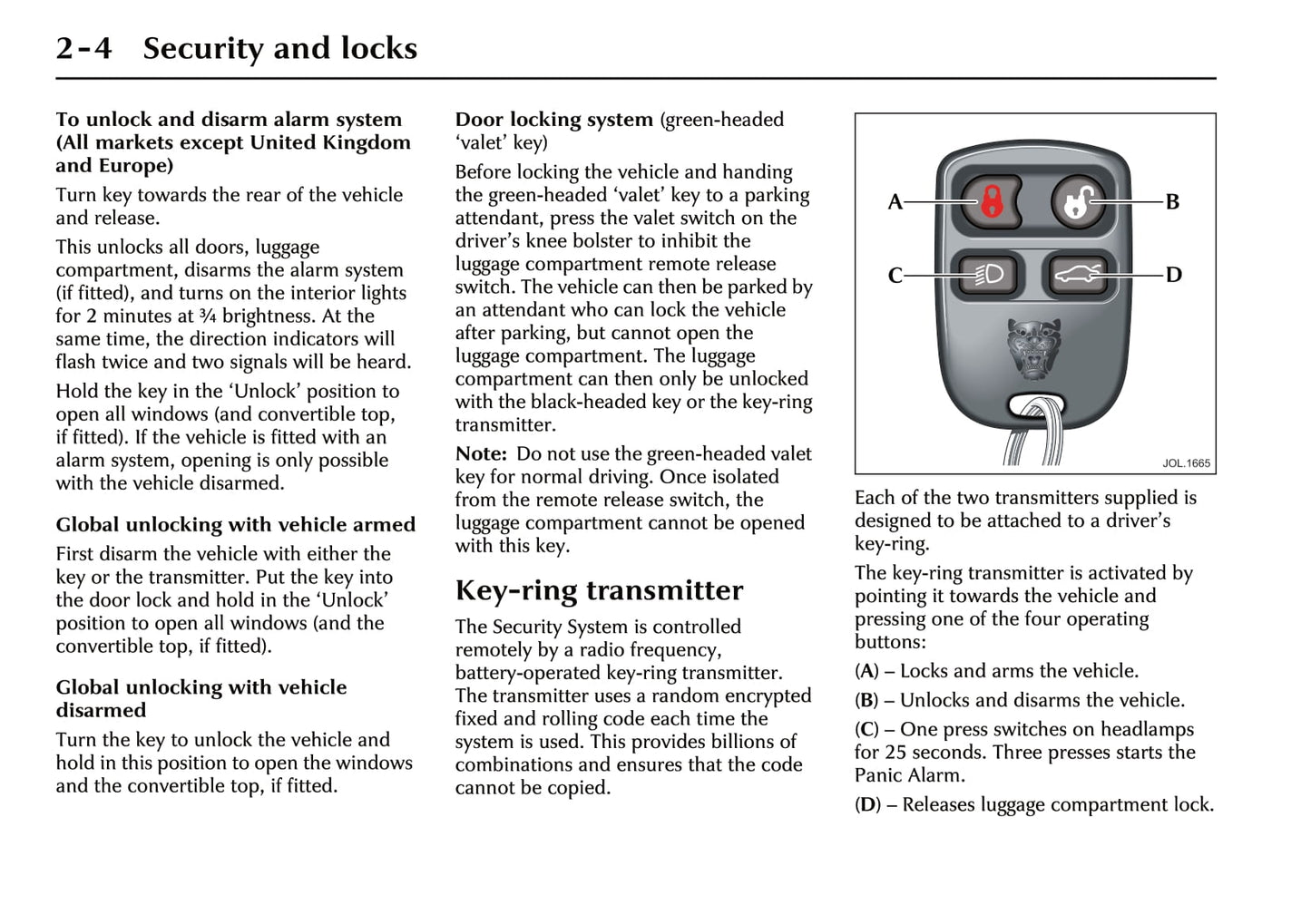 2002-2003 Jaguar XK Owner's Manual | English