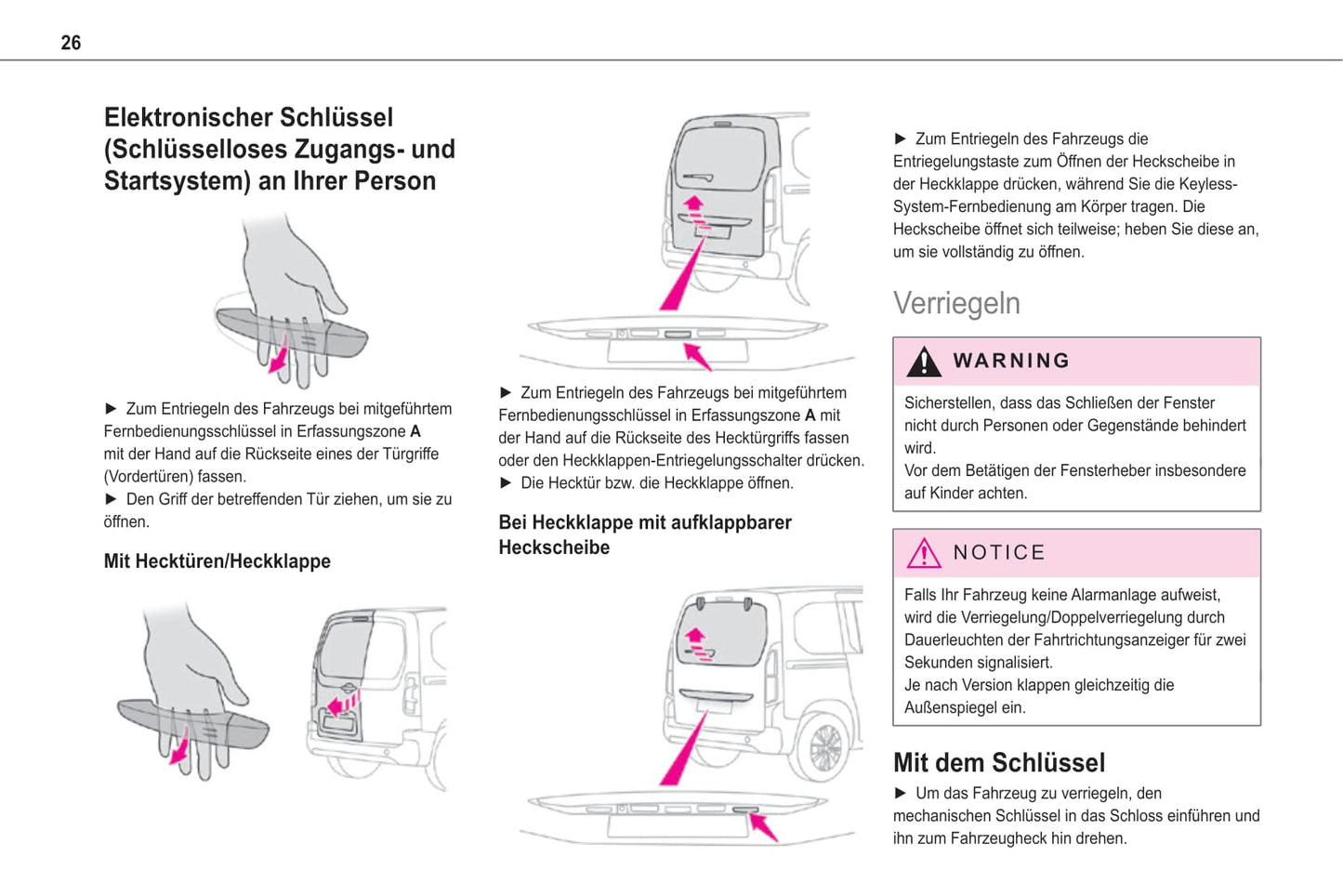 2020-2021 Toyota Proace City Verso Owner's Manual | German