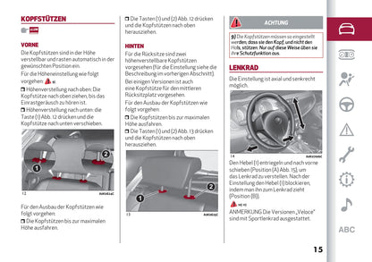 2016-2021 Alfa Romeo Giulietta Owner's Manual | German