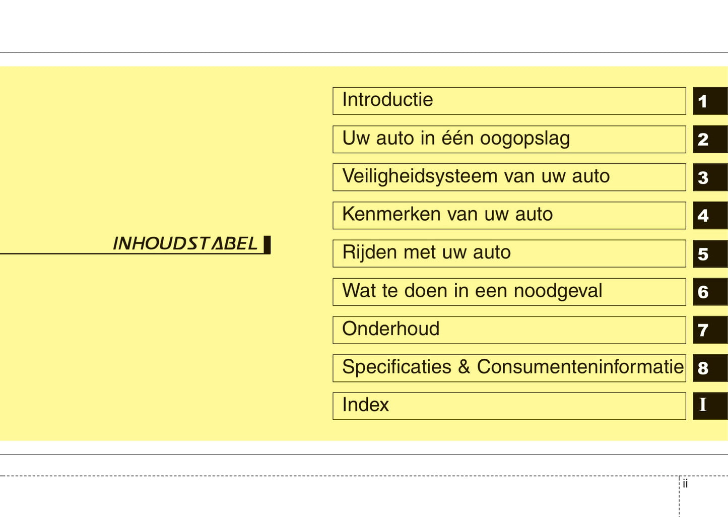 2015-2016 Kia Venga Owner's Manual | Dutch