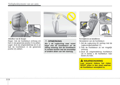 2015-2016 Kia Venga Owner's Manual | Dutch