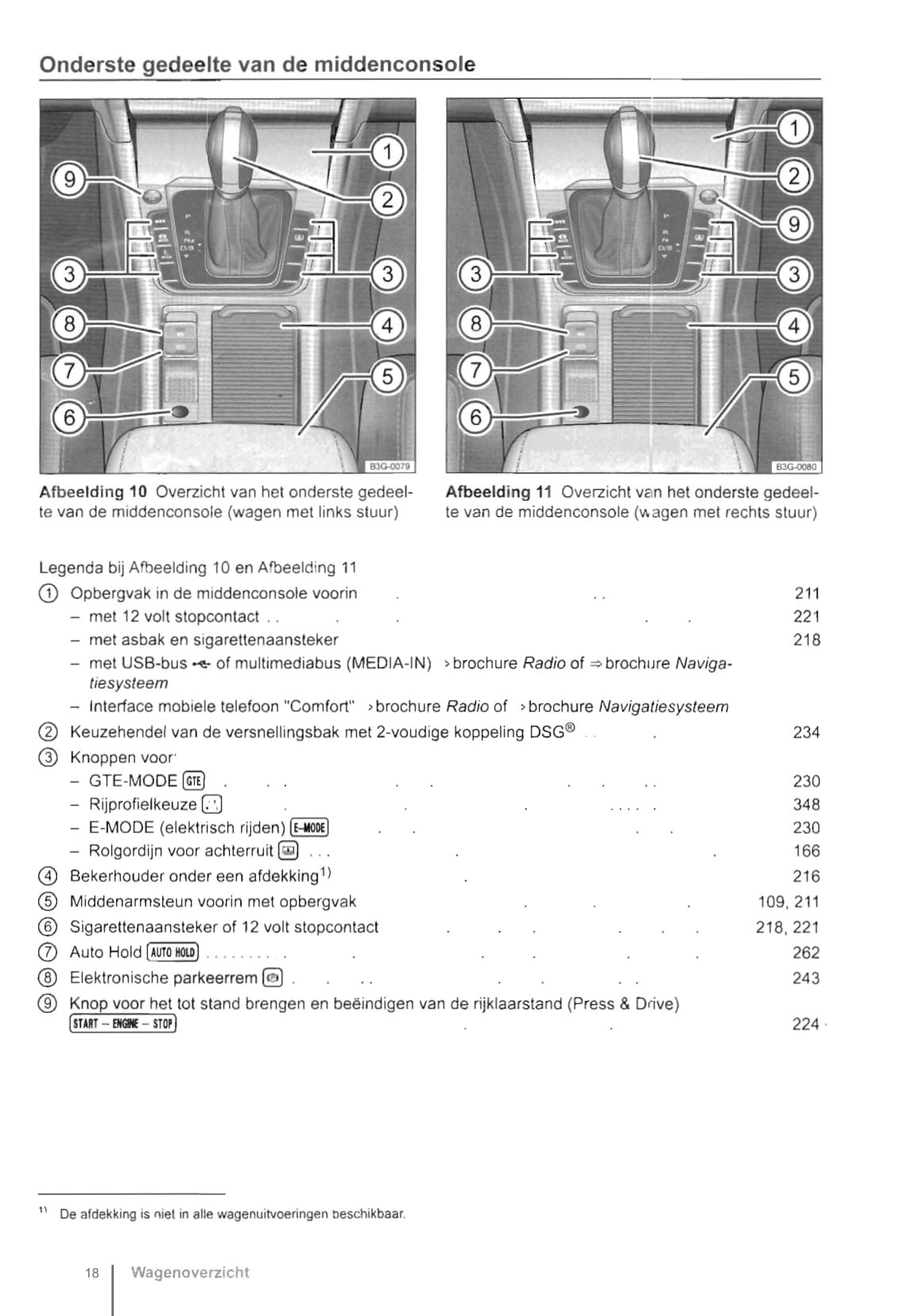 2015-2019 Volkswagen Passat GTE Owner's Manual | Dutch