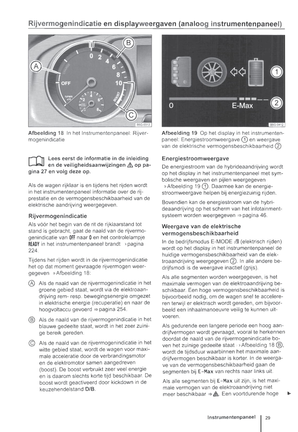 2015-2019 Volkswagen Passat GTE Owner's Manual | Dutch