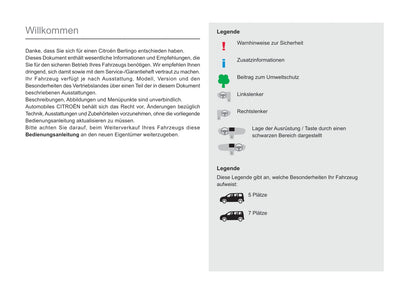 2019-2022 Citroën Berlingo Manuel du propriétaire | Allemand