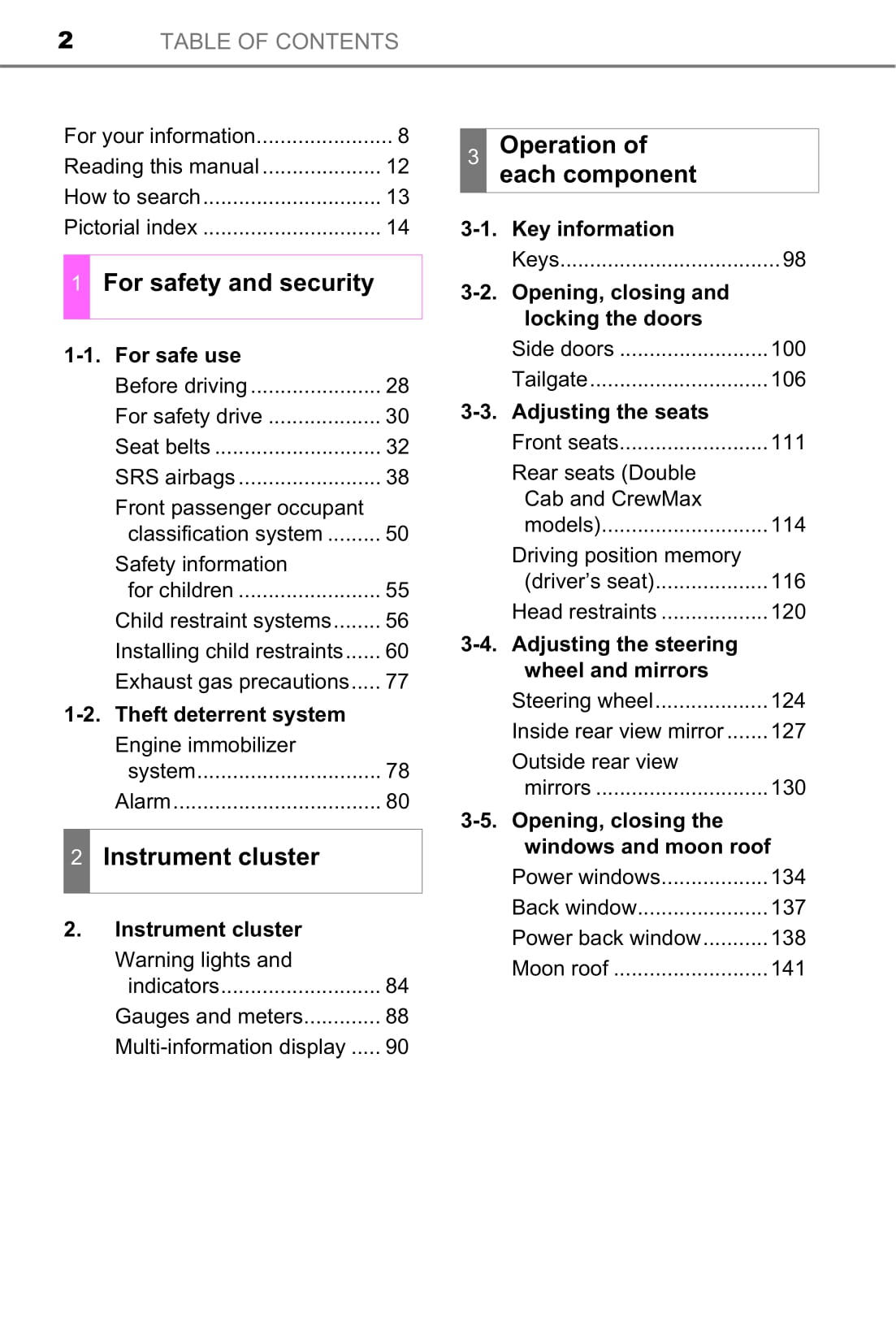 2017 Toyota Tundra Owner's Manual | English