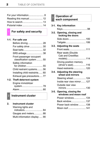 2017 Toyota Tundra Owner's Manual | English