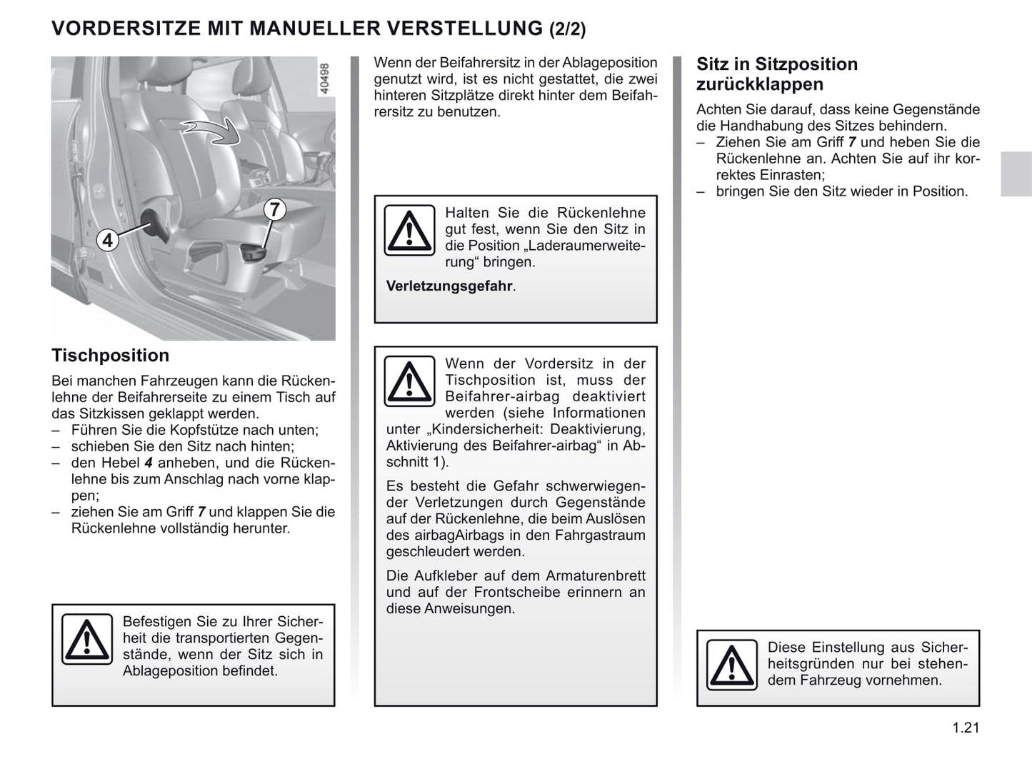 2020-2021 Renault Kadjar Gebruikershandleiding | Duits